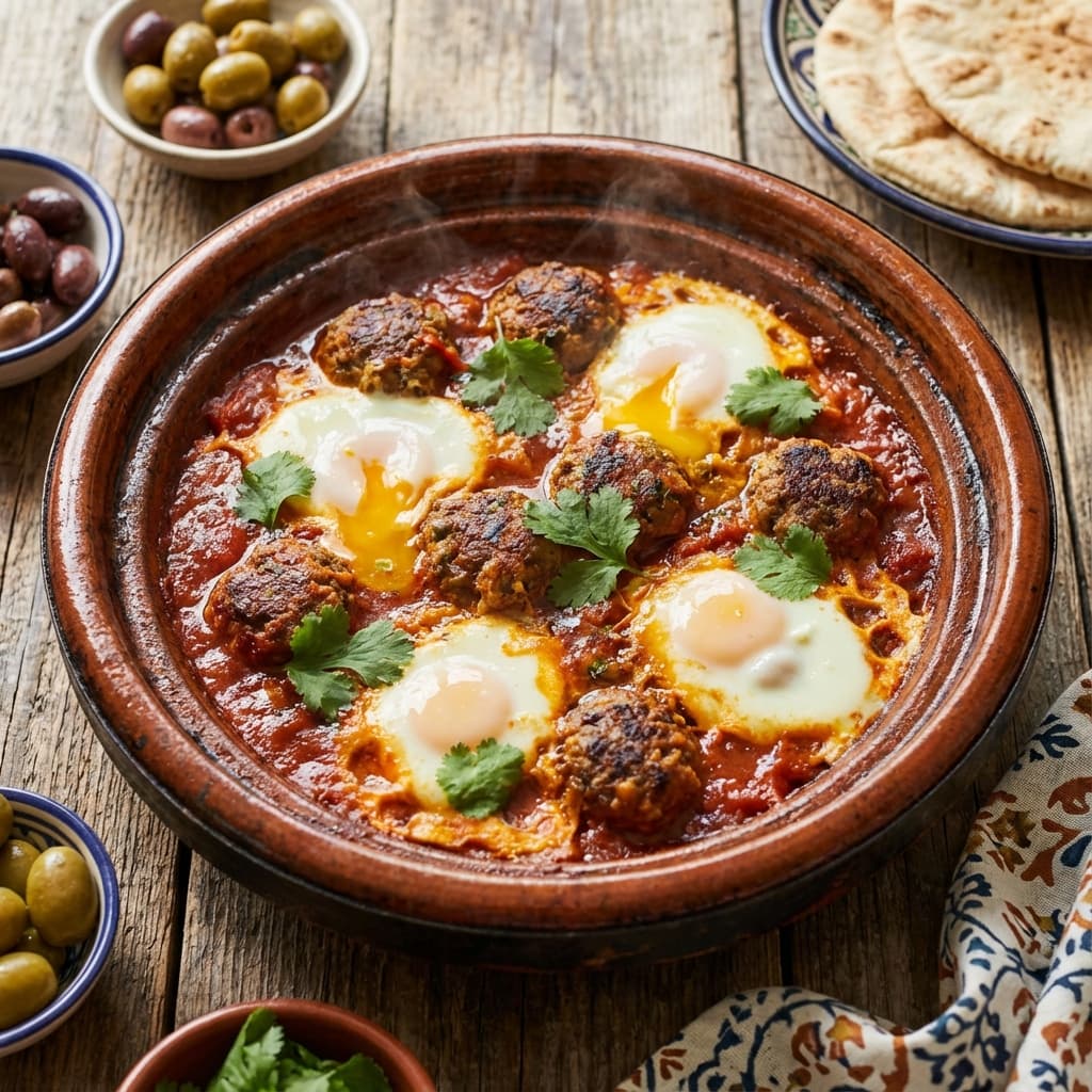Kefta Tagine with Eggs